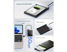 Resim Eaget CE50 Usb 3.0 SSD SATA HDD Kutusu 6Gbps Hızlı Yeni Nesil Son Teknoloji 