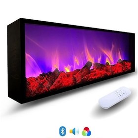 Resim Arif Şömine Dekoratif Elektrikli Yapay Şömine 125x25x15 Cm 