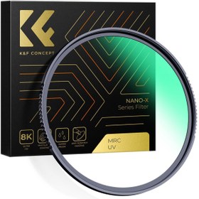 Resim K&F Concept 77mm NANO-X MC-UV 28 Çok Katmanlı Kaplamaya sahip Koruma Filtresi 8K Ultra HD 