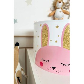 Resim Zethome Genç Çocuk Odası Gold Tavşan Çocuk Sarkıt Avize 