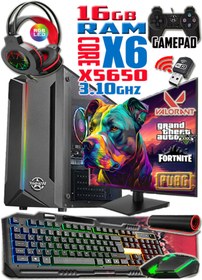 Resim WARBOX Pitbull 19" Monitör Xeon X5650 24gb Ram 256gbSSD 250gbHDD R7 240-4gb E.kartı Gaming Takım Bilgisayar 