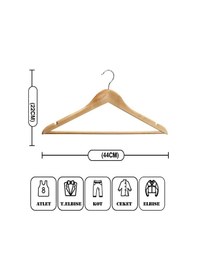 Resim Ceket Elbise Askısı Ahşap Gömlek Tişört Elbise Askısı 10 Adet Diğer 