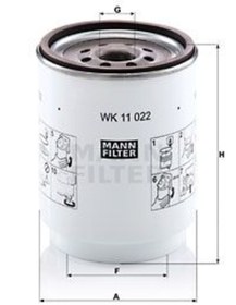 Resim MANN WK11022Z Yakit Filtresi Volvo Fh II Fm Fmx Ym / Renault Euro 6 K380 K520 Dti 11 13 Motorlar 21764964 (WK812135) 