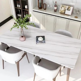 Resim Marsilyan Açık Mermer Desenli Yapışkanlı Kaplama Kağıdı Büyük Boy 5 Metre 