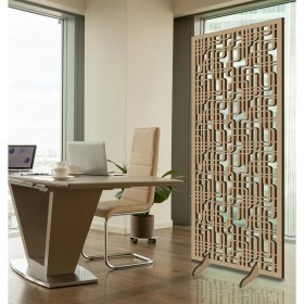 Resim Liar Ahşap Seperatör (Paravan) - KSP-56 - (18 mm) - (85 cm x 210 cm) - (Ham) 