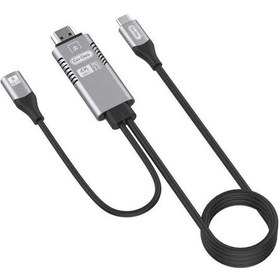 Resim Go Des GD-8770 Type-C To HDMI 4K Kablo PD 3.0 Görüntü Aktarım Kablosu - Siyah ZORE-260169 