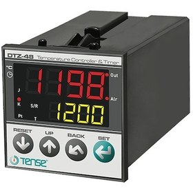 Resim Dtz-48 Dahili Zaman Röleli Sıcaklık Kontrol Cihazı 48 X 48 J,k,s,r,t,pt100 2x4 Dijit 7 Segment 