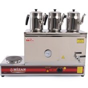 Resim Mizan Üç Demlikli 40 Lt. Çay Kazanı - 3 Adet Demlik Hediyeli !! 