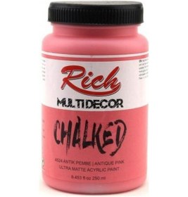 Resim Rich Multi Decor Chalked Akrilik Boya 250 Cc. 4524 Antik Pembe 