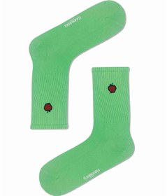 Resim CARNAVAL SOCKS Nakışlı Elma Desenli Renkli Spor Çorap 