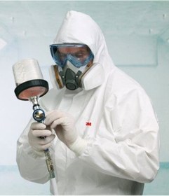 Resim 3M Gri Yarım Yüz Maskesi 6000 Serisi Termoplastik Elastomer Hafif Uzun Süreli Kullanım 