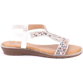 Resim Guja 187-3 Kadın Sandalet Guj-y5-187-3010 Beyaz 