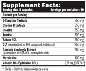 Resim AMIX Lipotropic Cla + L Carnitine Fat Burner 100 Caps 
