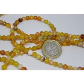 Resim Akik Taşı 6Mm/10 Adet (7999-1) 