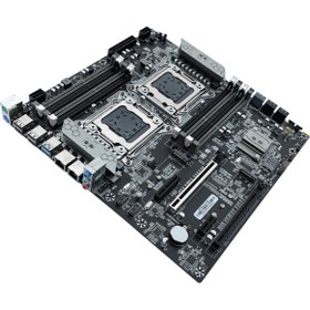 Resim Jginyue X79 D8 Ddr3 1866 Mhz(512Gb) Çift M.2 Sata 3.0 Usb 3.0 Çift İşlemci Destekli 2011 Soket E-Atx Anakart 
