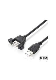 Resim 4885 Usb Dişi Erkek Panel Tipi Data Uzatma Kablosu 0.5M 50cm 