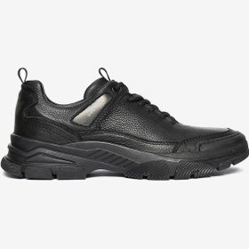 Resim Greyder 14994 Erkek Siyah Hakiki Deri Sneaker Ayakkabı 