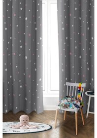 Resim Parlak Saten Mikro Kumaş Çift Kanat Çocuk Odası Fon Perde Takımı Prd0036 