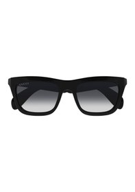Resim Gucci Gg 1933s 001 53 Unisex Kare Degrade Siyah Kemik Güneş Gözlüğü Siyah 
