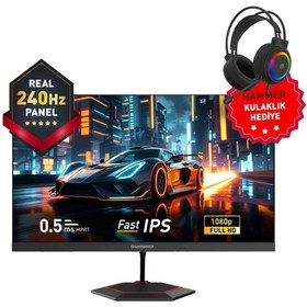 Resim GAMEBOOSTER 27" GB-27F240FF-2 240Hz 0.5Ms Fast IPS FHD RGB Gaming Monitör 