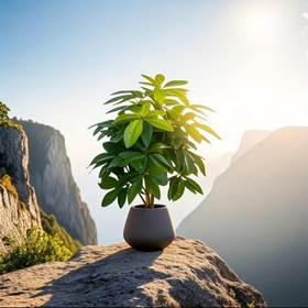 Resim Canlı Yapay Zenginlik Ağacı - Güneşli Yapraklı, Sıcak ve Yaşlı Bir Bitki, İç ve Dış Dekorasyon İçin Mükemmel, Düğünler, Oteller, Bahçeler, Verandalar, Oturma Odaları ve Daha Fazlası İçin İdeal - Dayanıklı Plastik, Bakımı Gerektirmez, Kaplama Dahil Değil, İç ve Dış Dekorasyon | Doğal Görünüm Bitki | Plastik Yaprak Tasarımı, Ağaç Süsleri 