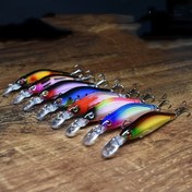 Resim 8 Adet Batan Minnow Balıkçılık Yem Seti 7.98cm/0.22oz Wobblers Crankbaits Yapay Sert Yem Kiti Levrek Karp Balıkçılık Yemi Pesca 
