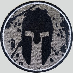 Resim PEÇ Gri-zırhlı Şövalye - Cırtlı Nakışlı Arma, Yama, Patch, Airsoft Aksesuar 
