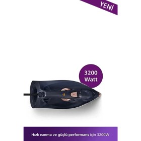 Resim 3200W Buharlı Ütü, Özel Tabanlı, Yüksek Performanslı, Şık Bej Renkli 