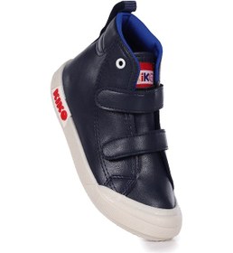 Resim Kiko Kids Garf Günlük Cırtlı Erkek Bebek Bot Ayakkabı Lacivert Lacivert 