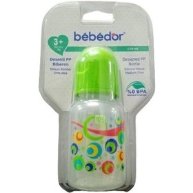 Resim Bebedor Orta Akış Desenli Pp Biberon 125 ML Yeşil 