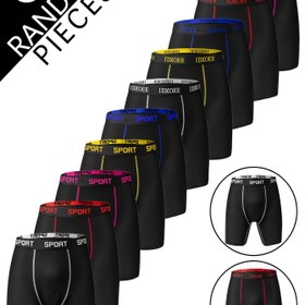 Resim 5 adet Erkek Rahat İnce Şekillendirici İç Çamaşırı - Nefes Alabilen, Esnek, Hızlı Kuruyan, Esnek Bel Bandı, Fitness Uzun Boksör İç Çamaşırı - Yumuşak ve Hafif, Polyester Örgü Kumaş, Yüksek Esneklik, Düz Renk, Boks Sahnesi, Kısa Panten Tipi, Kumaş Ağırlığı 130g/m² 