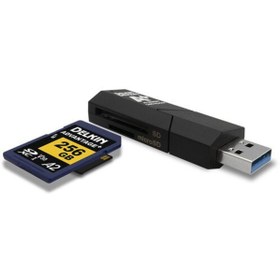 Resim Delkin Usb 3.1 Advantage Plus Sd & Microsd A2 Kart Okuyucu 