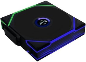 Resim Lian Li UNI FAN TL WIRELESS LCD 3x120mm Siyah Kasa Fanı (G99.12TLLCD1W3B.00) 