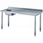 Resim Electrolux Professional Şef Çalışma Tezgahı Sırtlı Evyeli (Solda) - 1800 MM BTD18L7N 