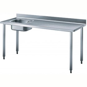 Resim Electrolux Professional Şef Çalışma Tezgahı Sırtlı Evyeli (Solda) - 1800 MM BTD18L7N 