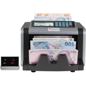 Resim baove Gb7200 Karışık Para Sayma Makinesi Ve Sahte Para Yakalama - Tl Ve Euro Karışık - Usd Adet Sayım 