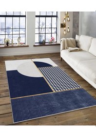 Resim Dijidekor Işıltı Koleksiyonu Model164 Süngerli Dijital Baskılı Saçaksız Mutfak Halısı Yolluk 