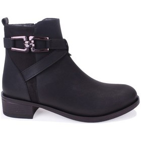 Resim Dagoster Dza07-6822163 Siyah Günlük Düz Topuk Kadın Bot Siyah 