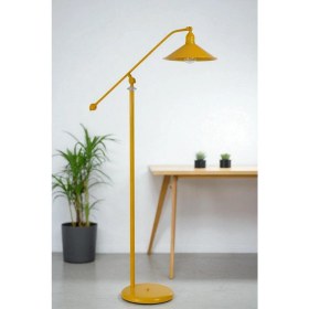 Resim Moka Sarı Lambader Metal Başlıklı 