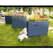 Resim 70 70 25 İç Ve Dış Mekan Uyumlu 3'lü Dikdörtgen Saksı Set Sınırsız Renk 