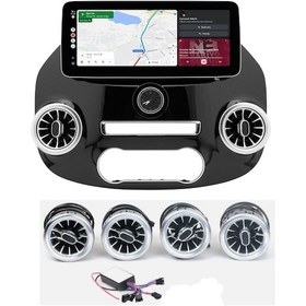 Resim Mercedes Vito Nbt 4 Petek Ambians 8gb Ram 128gb Hafıza Carplay Kamera Android Multimedya 12" 