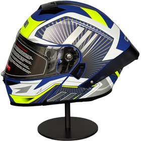 Resim WOSEN Ws-202 Güneş Vizörlü Çene Açılır Kask MATTBLUE A1 (ŞEFFAF VİZÖRLÜ) 