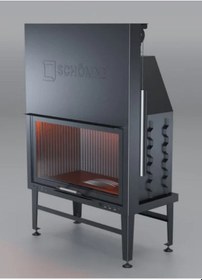 Resim Elegance Düz Asansörlü Çelik Şömine Haznesi 90 Lık 