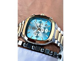 Resim Bentini Saat Kare Kasa Fonksiyonlu Erkek Saati 