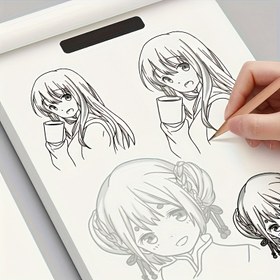 Resim Başlangıç Seviyesi için Anime Karakter Çizim Kitabı - İzleme ve Pratik İçin 48 Sayfa Basit El Yapımı Kontürler 