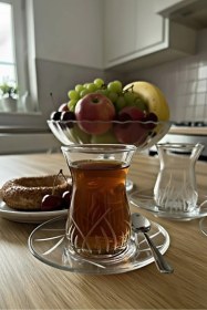 Resim Paşabahçe İrem Kesme Dekorlu 12 Parça 6 Kişilik Çay Seti - Premium Kristal Görünümlü Sunum Şeffaf 