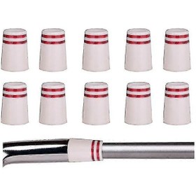 Resim 10 Adet 0,355 Golf Manşonları Konik Manşon Golf Şaft Aksesuarları Evrensel Beyaz 