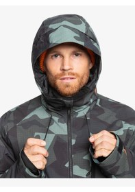 Resim Quiksilver Mission Printed Erkek Kayak/snowboard Mont-eqytj03479 Glw8/puzzle Camo Sea Spray Çok Renkli 