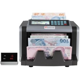 Resim baove GB7200B Karışık Para Sayma Makinesi ve Sahte Yakalama-TL-Euro-Usd 