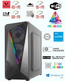 Resim Ramtech Prizma X20 i5-6500 16 GB 1tb Nvme M2 SSD RX580 Dos Oyuncu Masaüstü Bilgisayarı 
